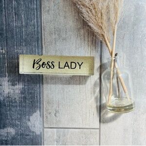 New Boss Lady Plaque